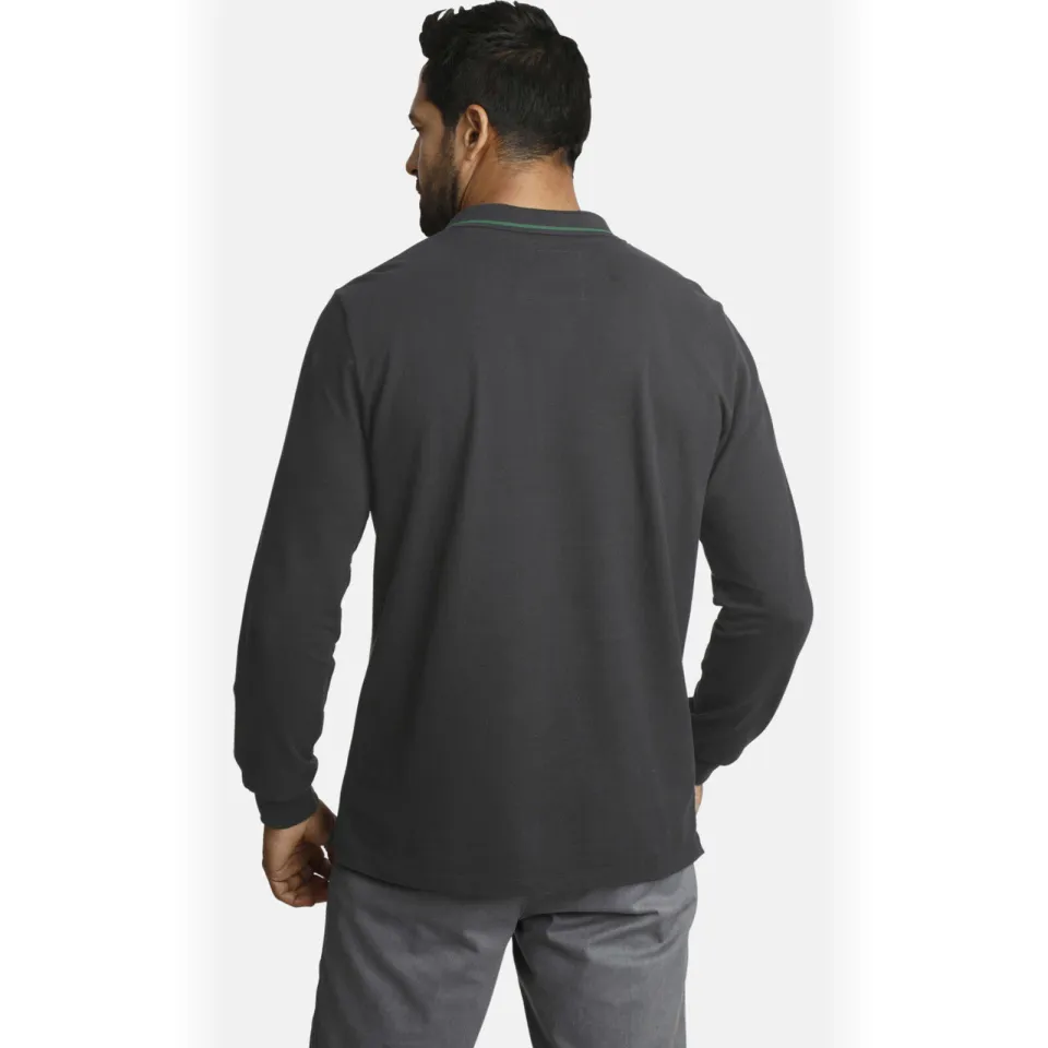 Jan Vanderstorm loose fit polo Plus Size ELLIS grijs, foto 3