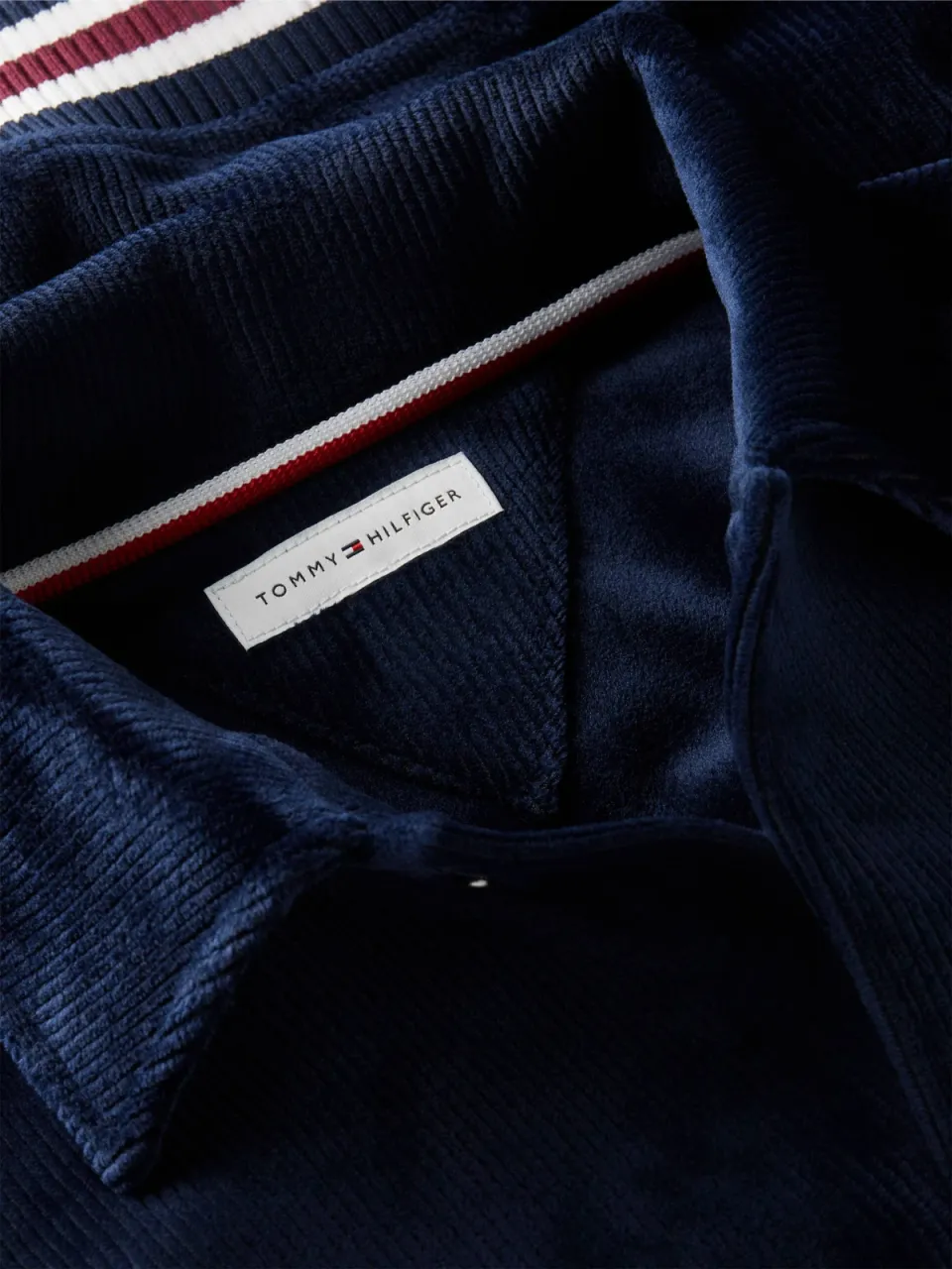 Tommy Hilfiger bomberjack donkerblauw met kraag, foto 4