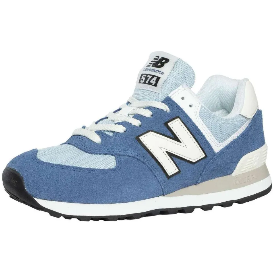 New Balance 574 lage sneakers blauw, foto 3