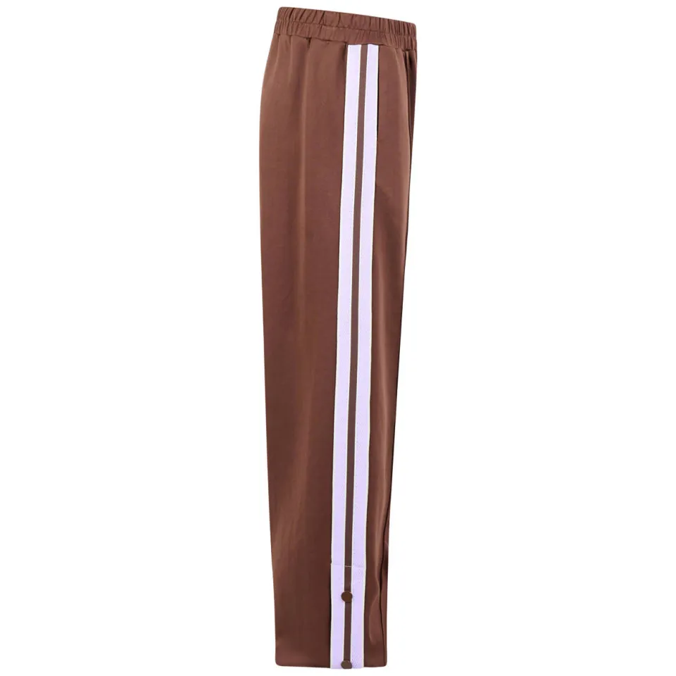 Shoeby wide leg joggingbroek bruin, foto 4