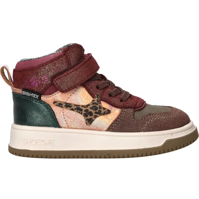 Shoesme hoge sneaker bordeaux, foto 2