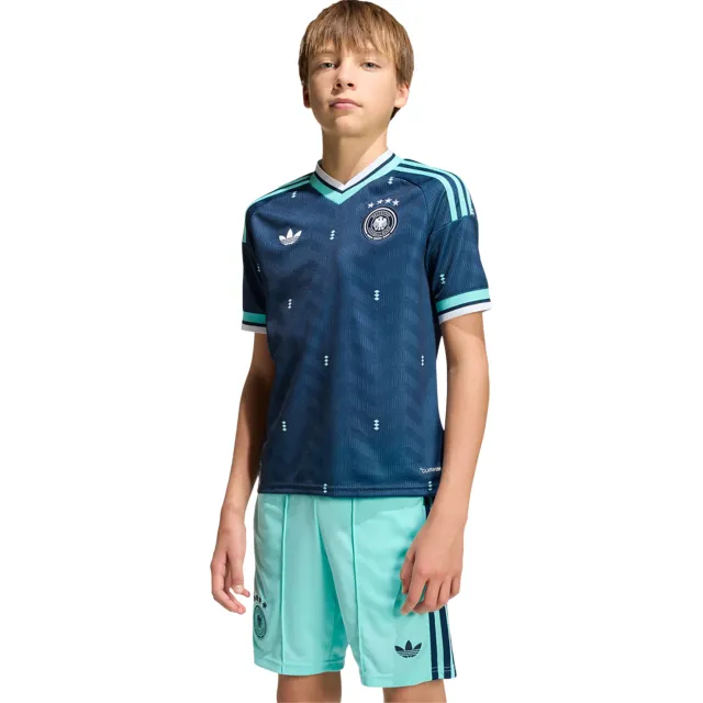 Adidas Germany Truien/Replica's Kinder - Blauw - 129 CM - Poly Mesh Blue