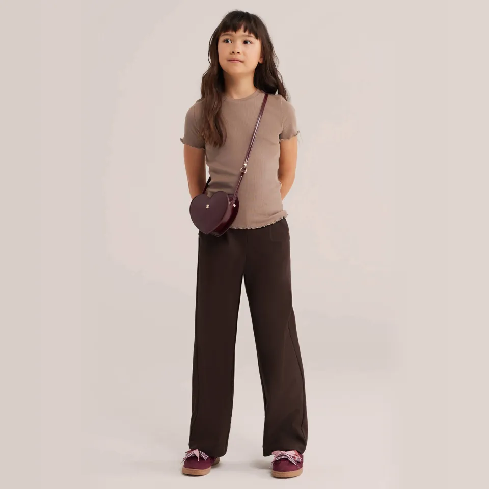 WE Fashion T-shirt met ruches taupe, foto 3