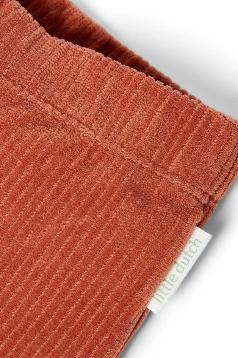 Little Dutch corduroy flared broek terra, foto 3