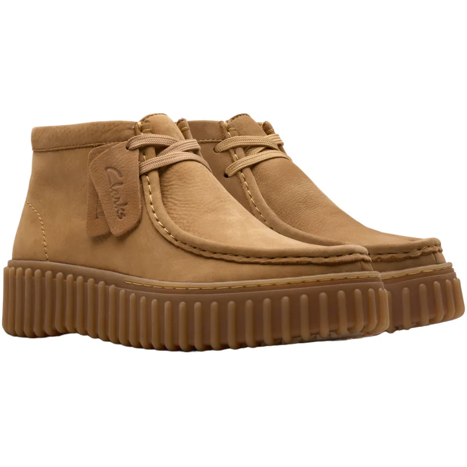 Clarks Torhill Moss suède veterboots - cognac, foto 3