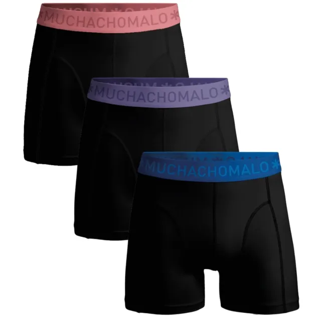 Muchachomalo Heren 3-pack Boxershorts Zwart