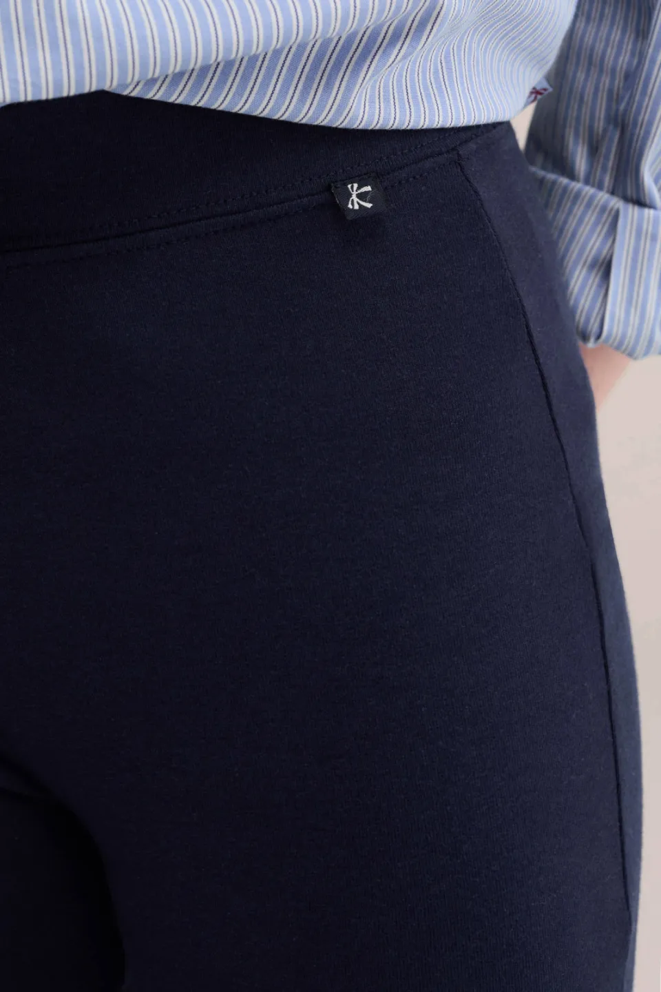 WE Fashion flared legging donkerblauw, foto 5