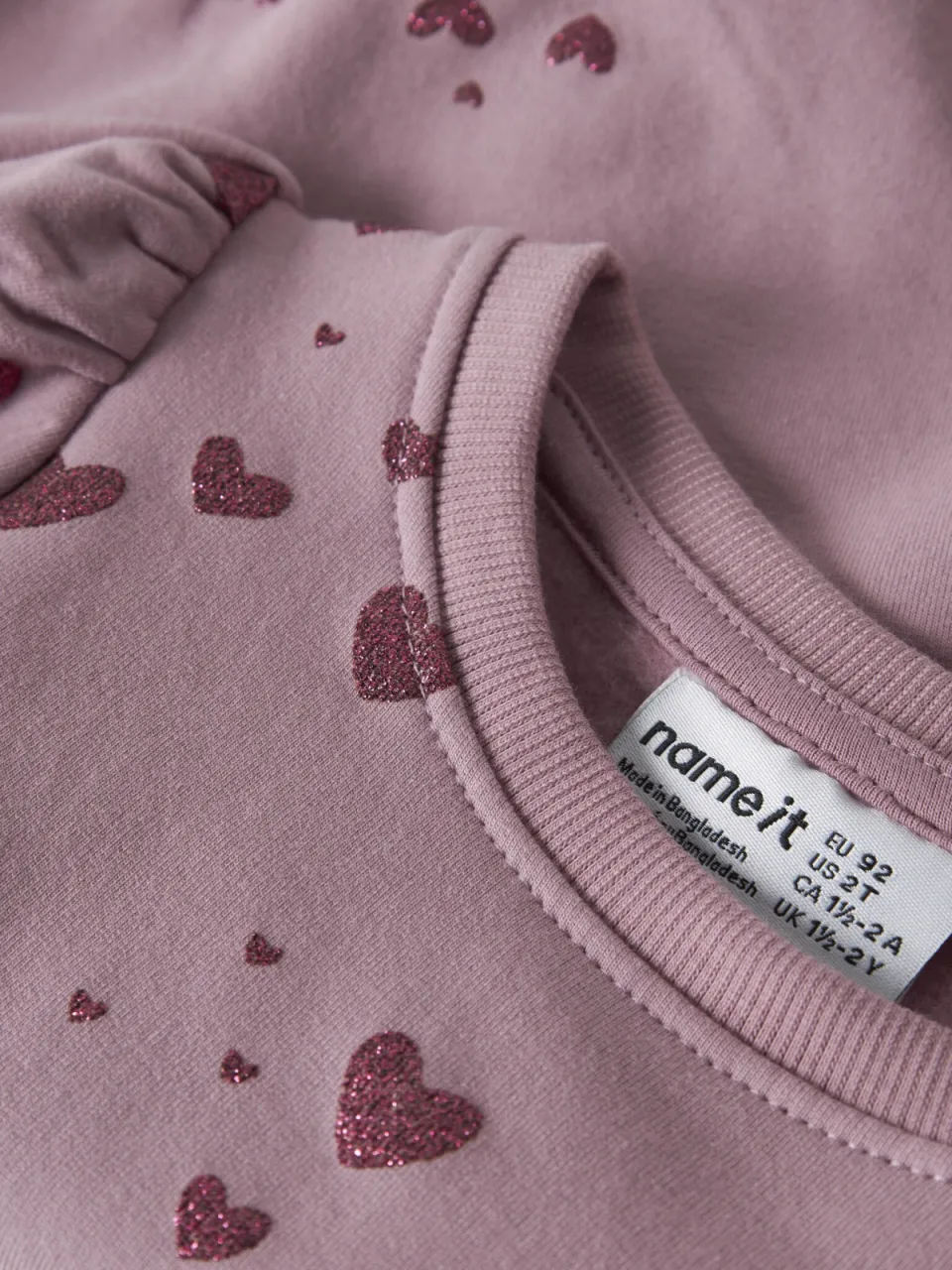 NAME IT MINI sweater met hartjes - lila, foto 3