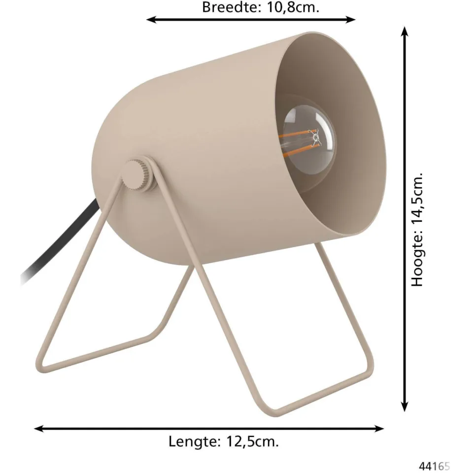 EGLO Tilston tafellamp taupe, foto 4