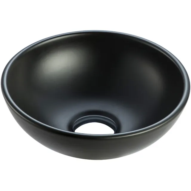 Wiesbaden Opbouw Waskom Wiesbaden Kimo 28x28x10 cm Keramiek Mat Zwart