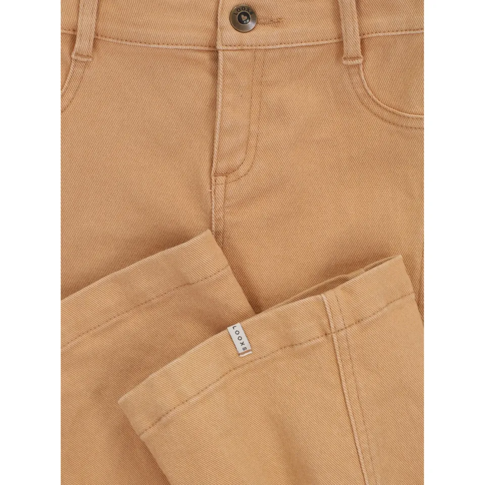 LOOXS little wide leg jeans beige, foto 4