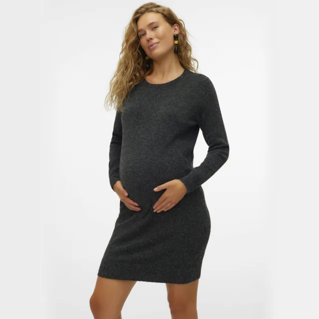 Vero Moda Maternity zwangerschapsjurk antraciet Zwart