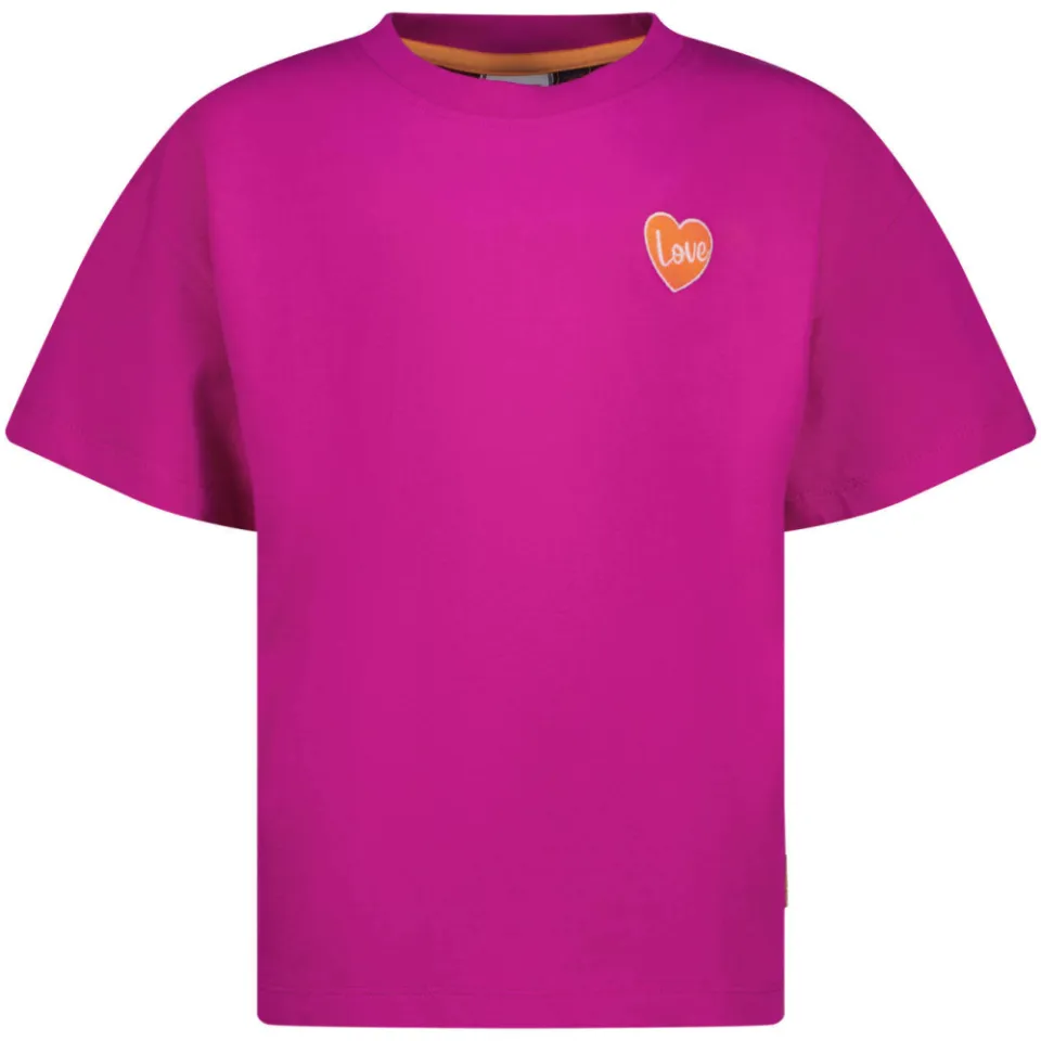 Vingino t-shirt met backprint fuchsia, foto 2