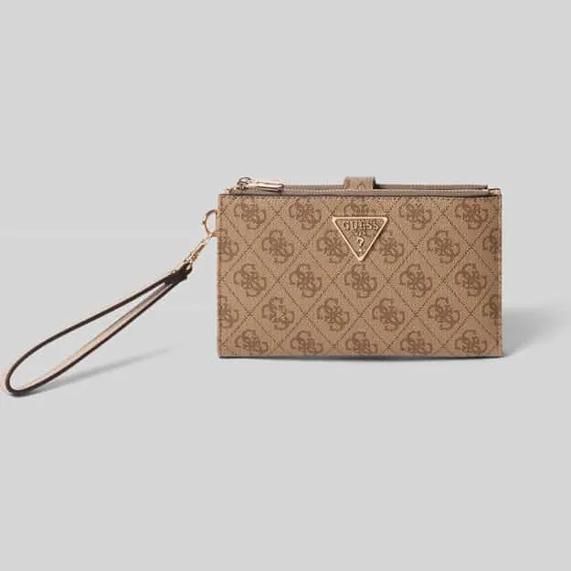 Guess Portemonnee in leerlook model 'LAUREL' beige, foto 2