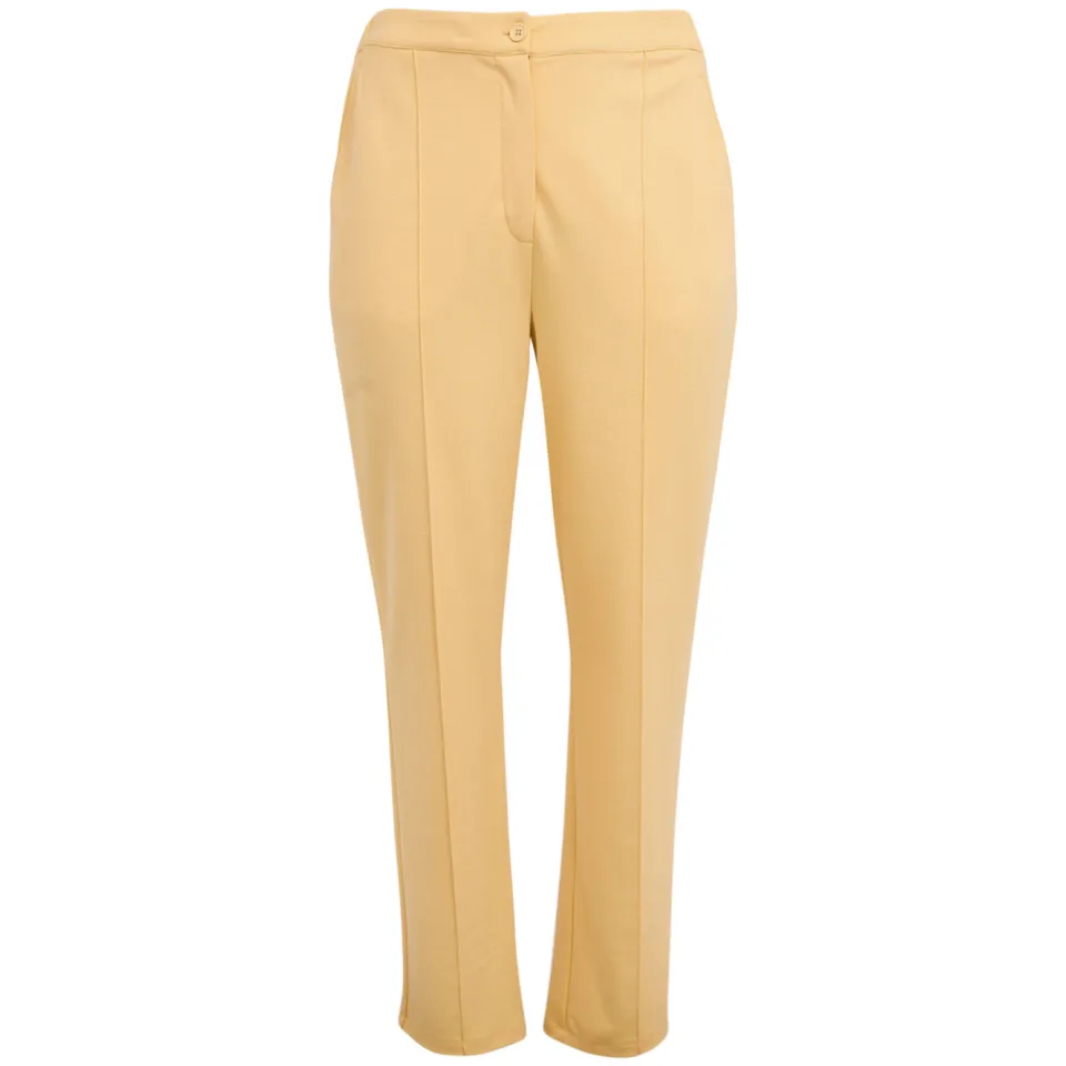 Yoek slim regular waist broek geel, foto 2