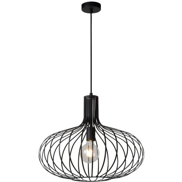 Lucide dimbare hanglamp E27 Ø 50 cm - zwart
