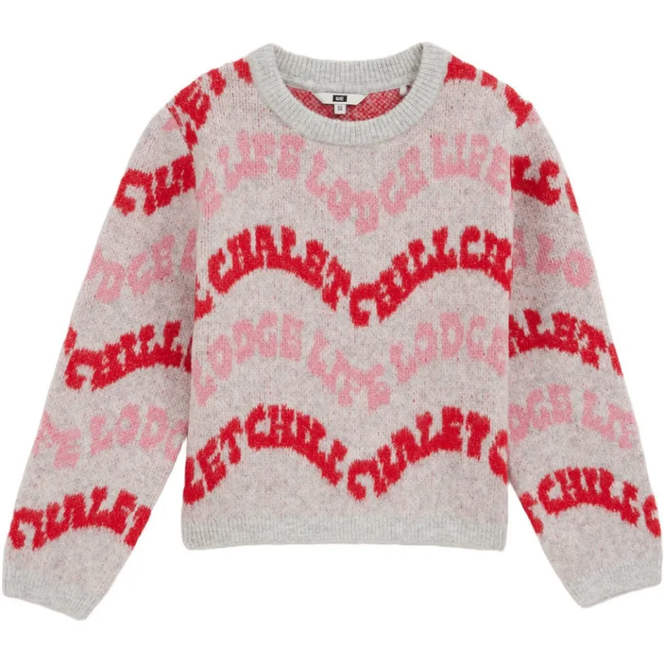 WE Fashion gebreide trui met wol - grijs, foto 2