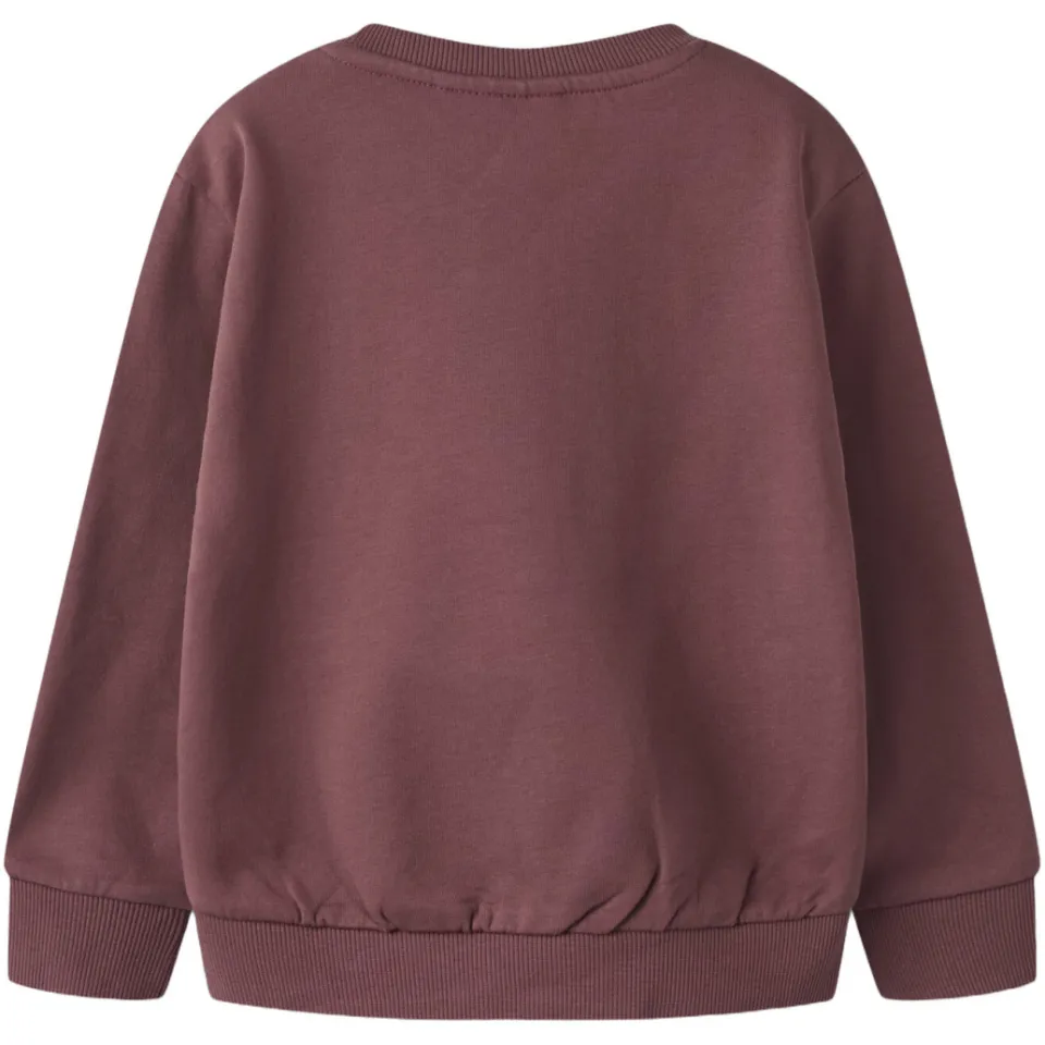NAME IT MINI rechtvallende sweater met print - donkerrood Printopdruk, foto 2