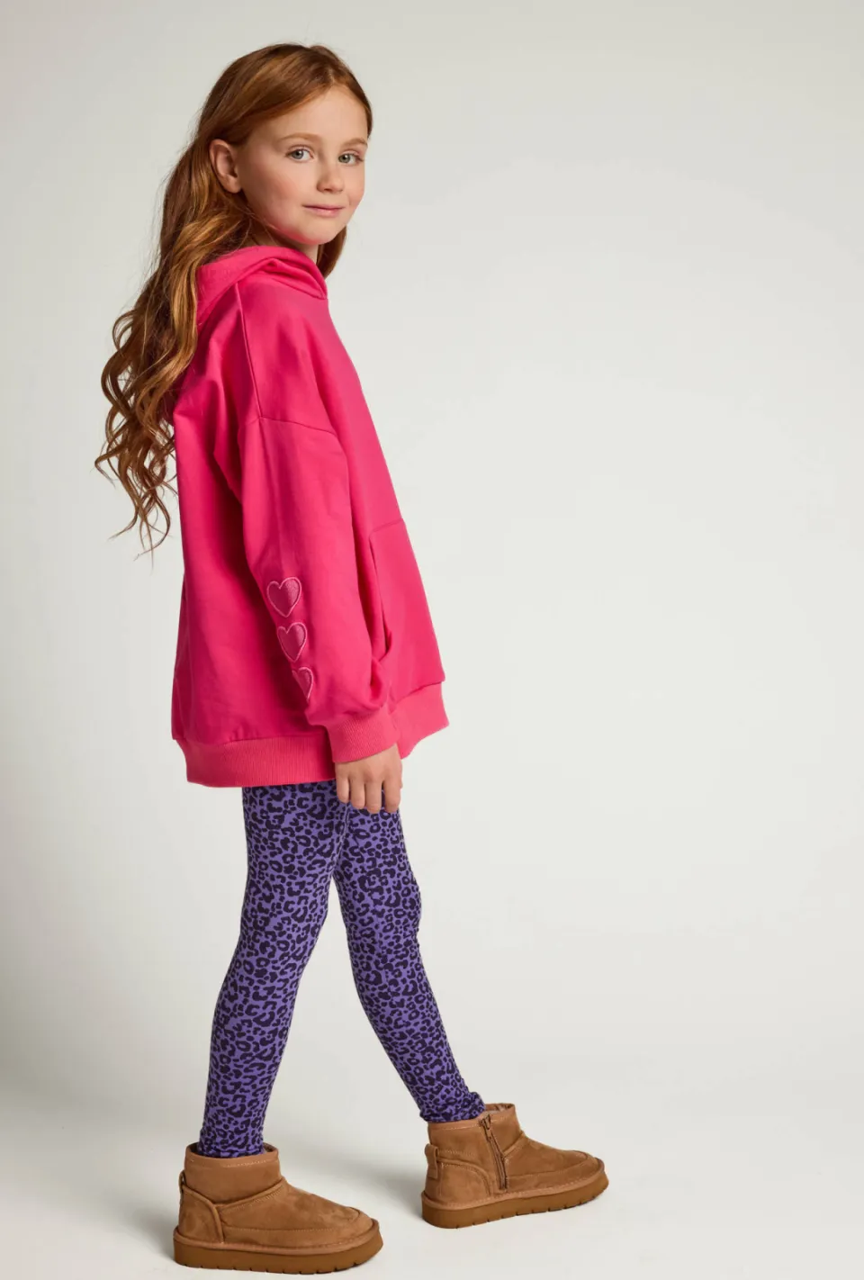 LOOXS little oversized hoodie met backprint - roze, foto 4