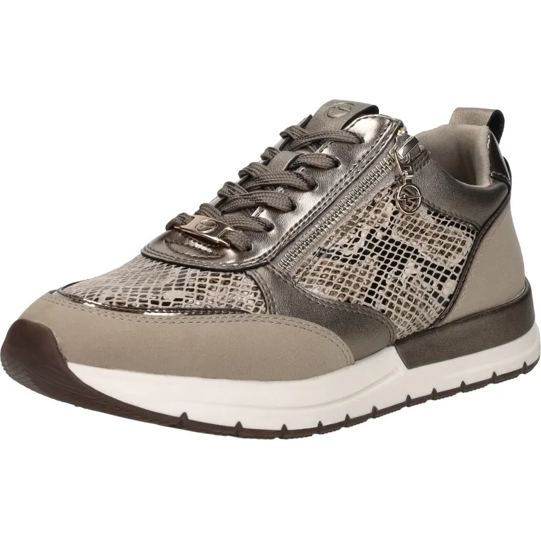 Tamaris lage sneakers taupe, foto 3