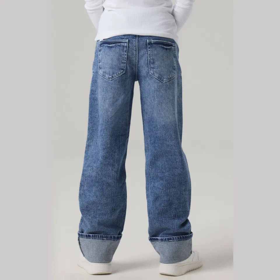 NAME IT KIDS straight leg jeans medium blue denim, foto 6
