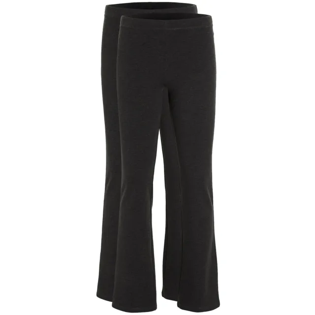Anytime flared legging donkergrijs melange
