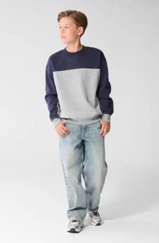 Shoeby sweater - grijs/donkerblauw, foto 3