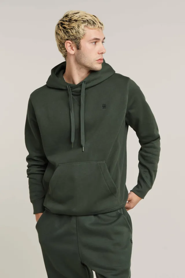 G-Star hoodie Premium Core met logo graphite donkergroen, foto 3