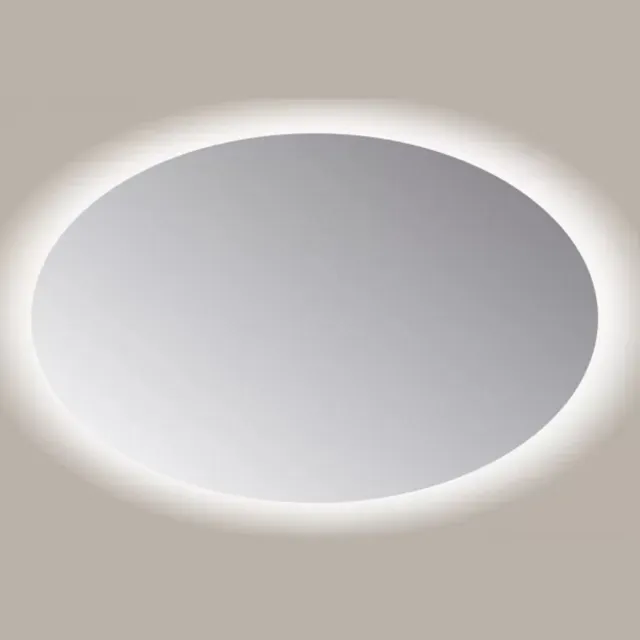 Sanicare Spiegel Sanicare Q-Mirrors 80x120 cm Ovaal Met Rondom LED Cold White en Afstandsbediening incl. ophangmateriaal