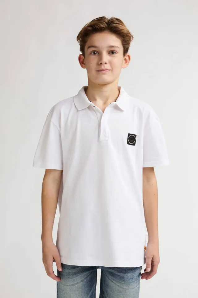 Petrol Industries pique polo wit