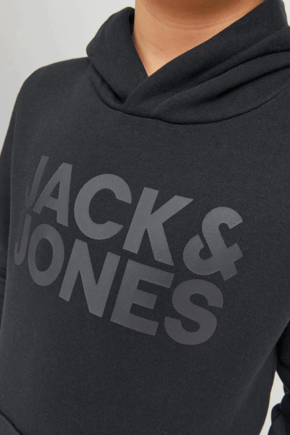 Jack & Jones JUNIOR hoodie JJECORP met logo zwart, foto 7