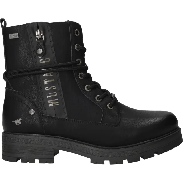 Mustang veterboots zwart
