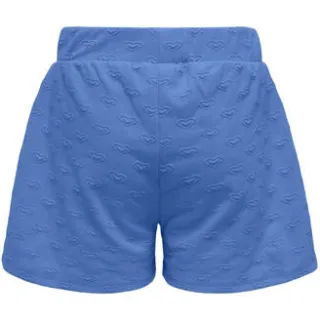 Only wide leg short met hartjes blauw, foto 2
