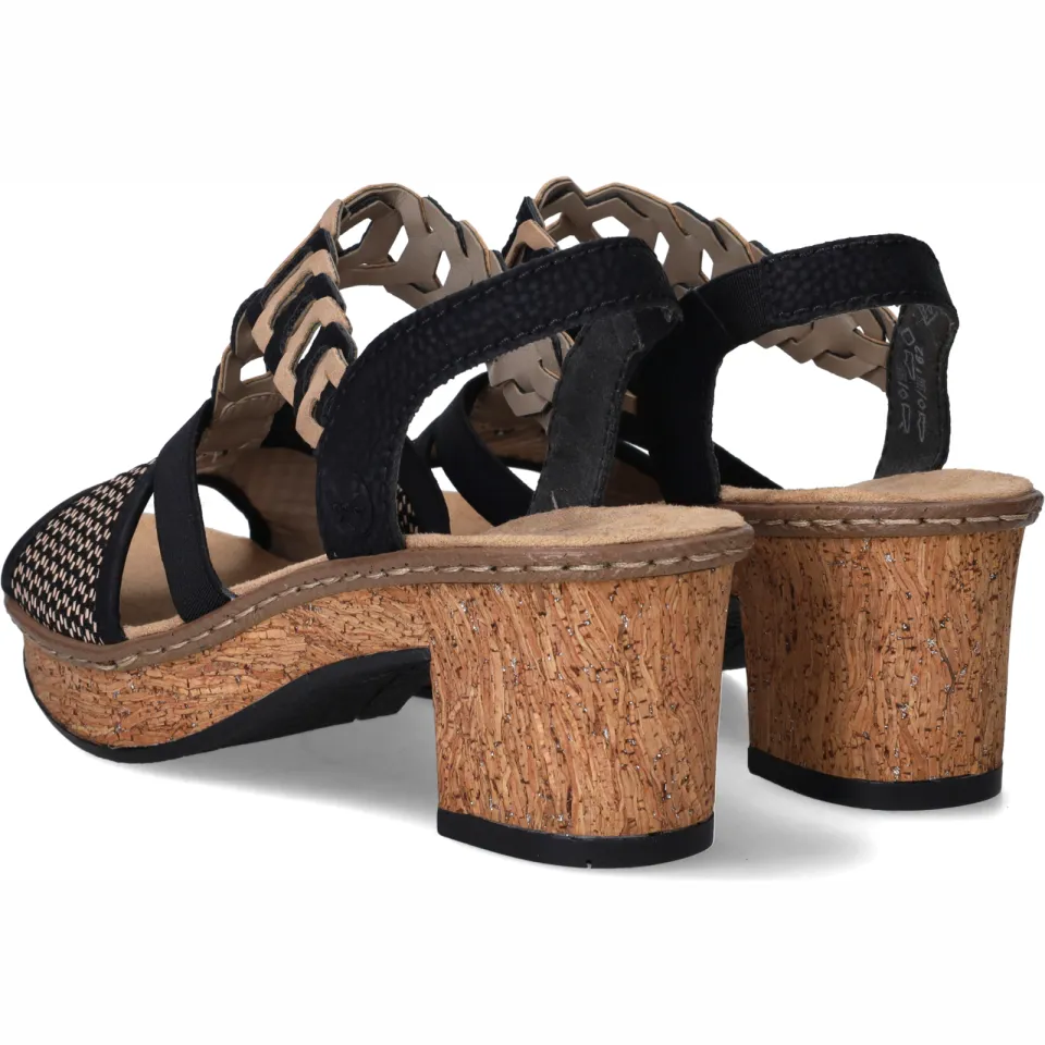 Rieker sandalette zwart, foto 4