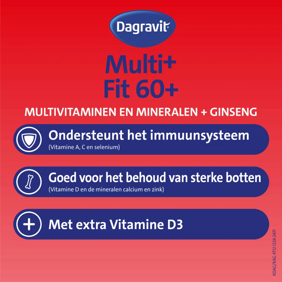 Dagravit Totaal 30 Vitaal 60+ - 60 tabletten, foto 4