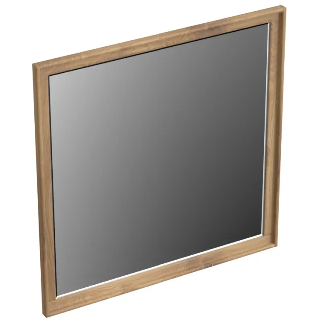 Forzalaqua Spiegel Forzalaqua Reno Vierkant 80x80 Cm Eiken Oyster