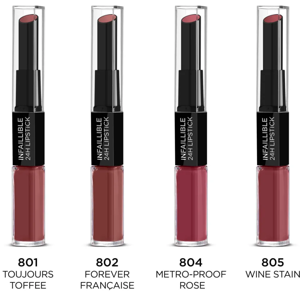 L'oréal Infaillible 24H lippenstift 801 Toujours Toffee roze, foto 5