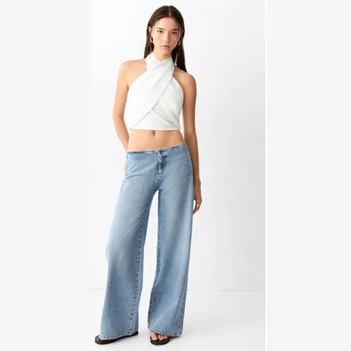 Mango TEEN wide leg jeans - lichtblauw, foto 2
