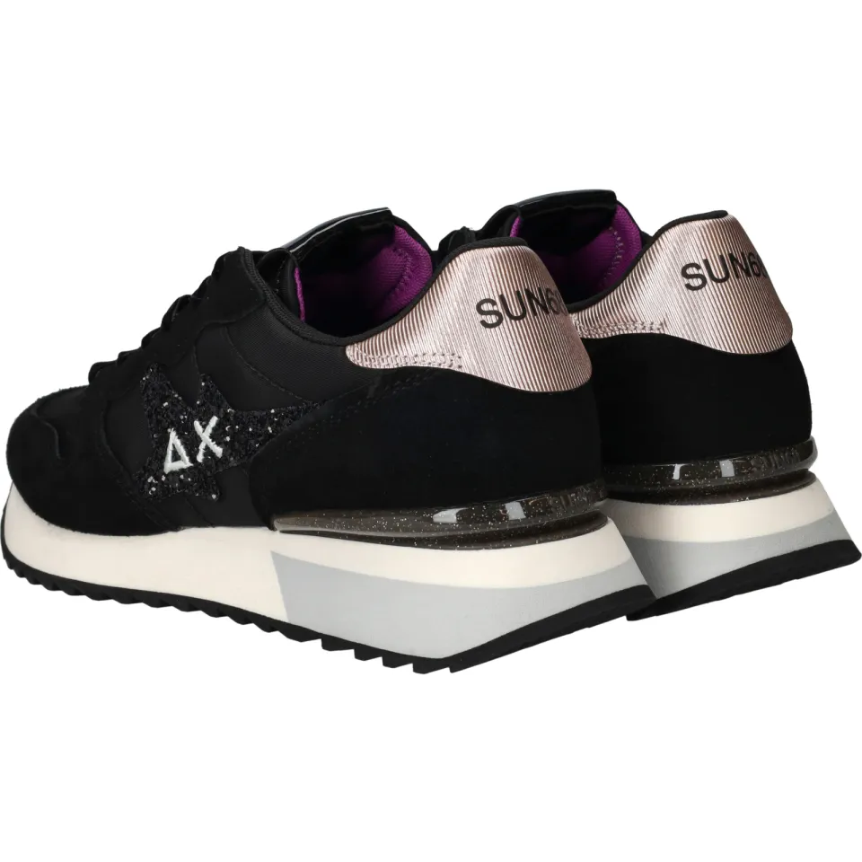 Sun68 Stargirl Glitter Logo sneakers zwart, foto 5