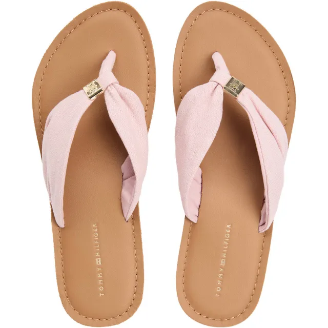 Tommy Hilfiger teenslippers lichtroze