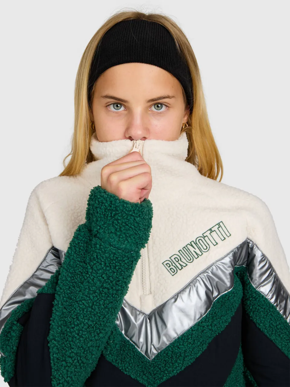 Brunotti Sandy fleece sweater - groen, foto 6