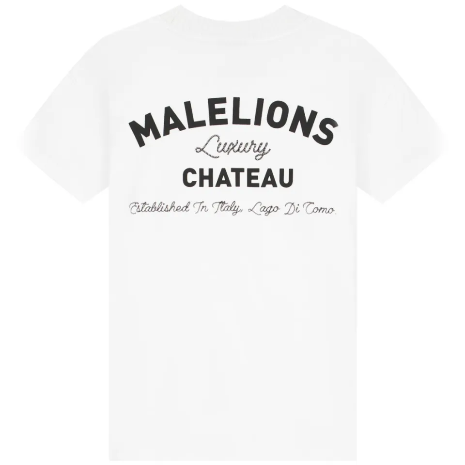 Malelions T-shirt met backprint grijs, foto 3