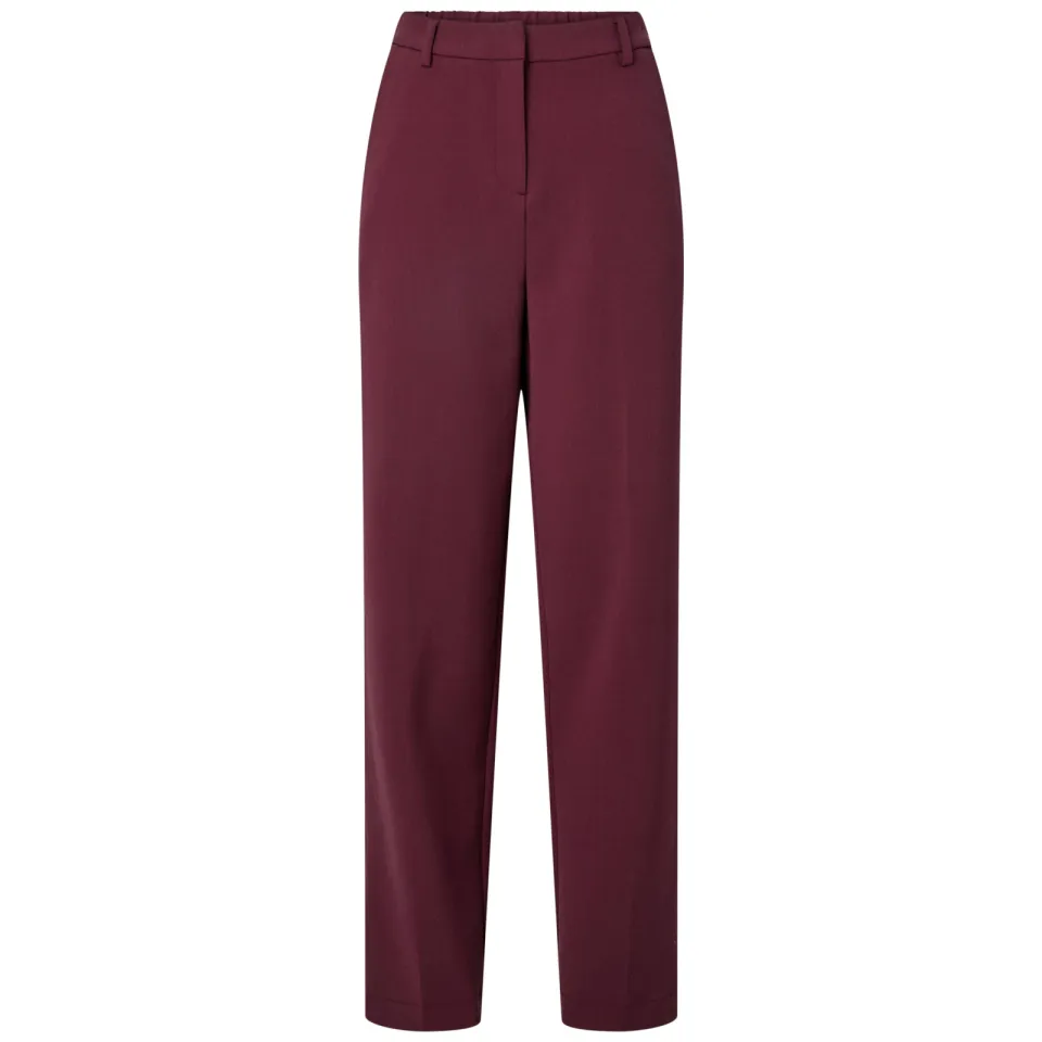Yas straight leg pantalon - donkerrood, foto 2
