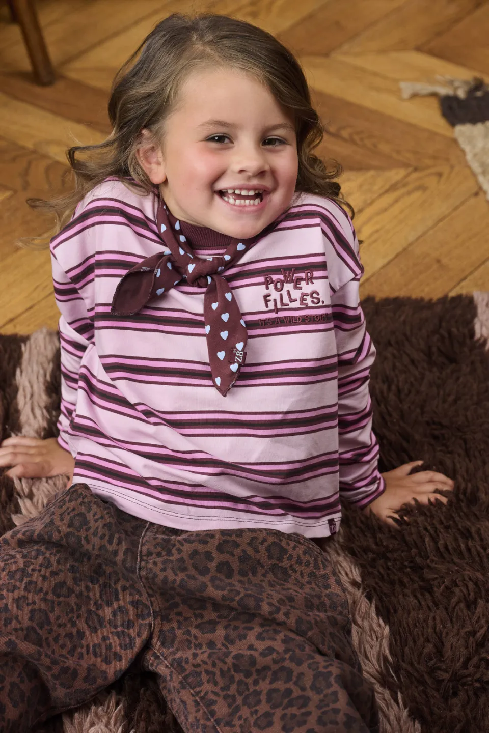 Z8 mini gestreepte longsleeve roze, foto 7