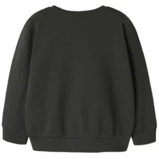 NAME IT MINI rechtvallend sweater met print - donkergroen Jongens Katoen Ronde hals, foto 2