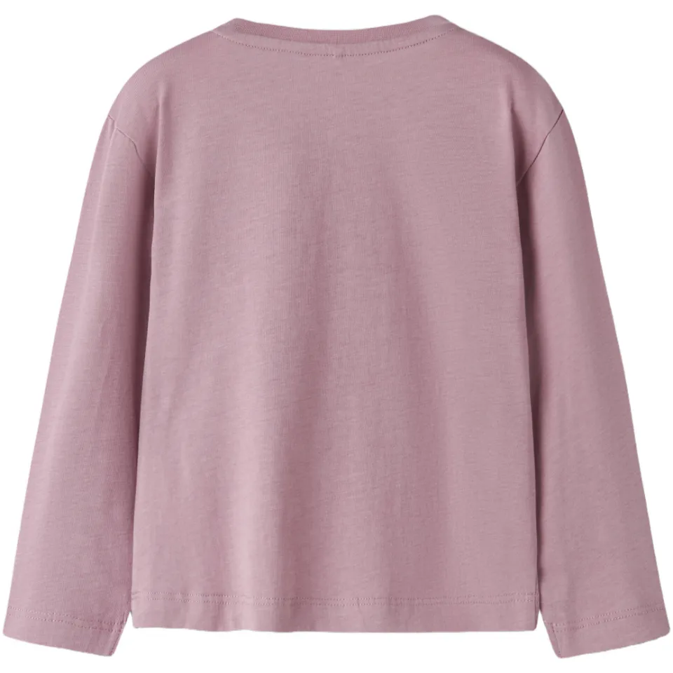 NAME IT MINI longsleeve met print oudroze, foto 2