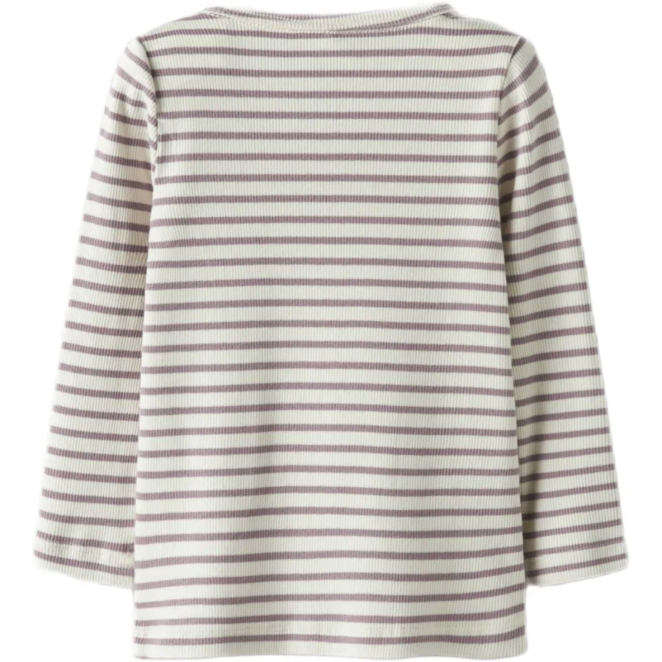 NAME IT MINI longsleeve gebreid gestreept ecru, foto 2