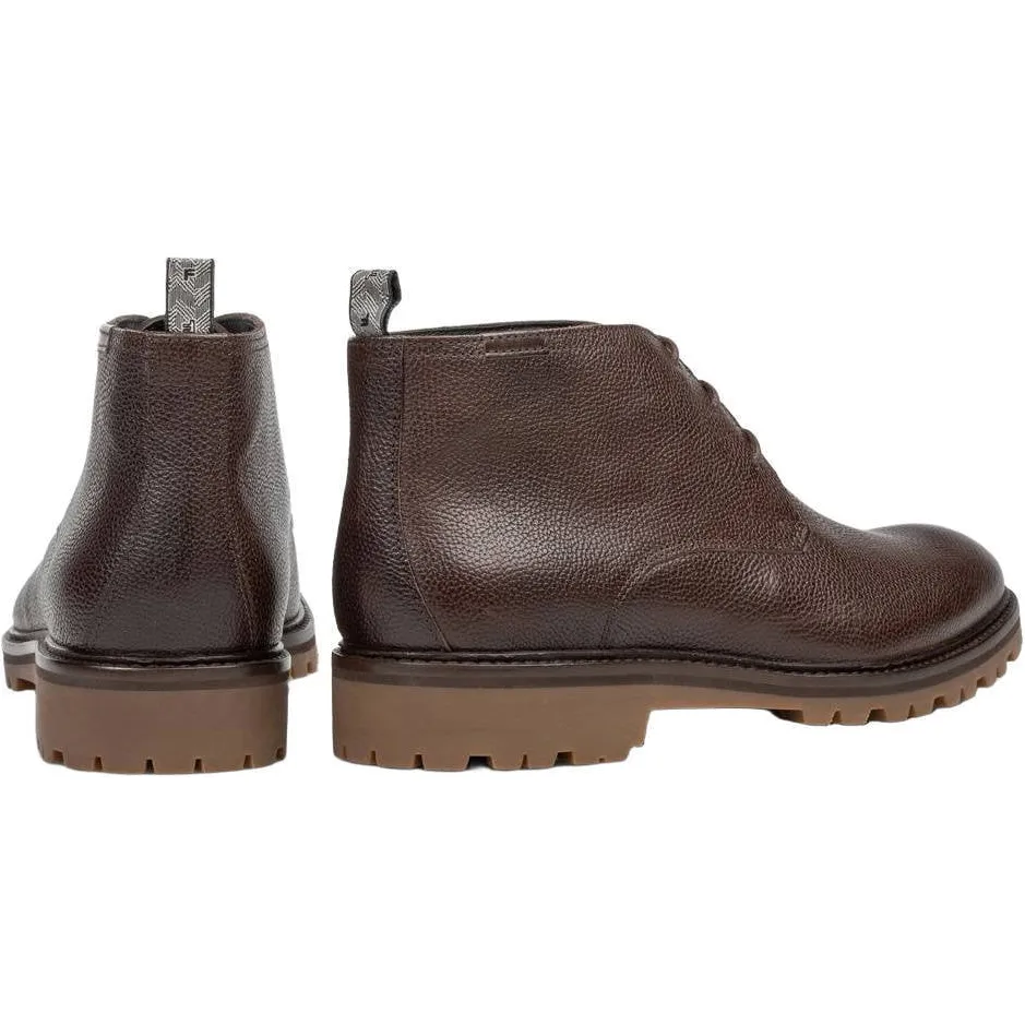 Floris Van Bommel suède veterboots met profielzool - donkerbruin, foto 2