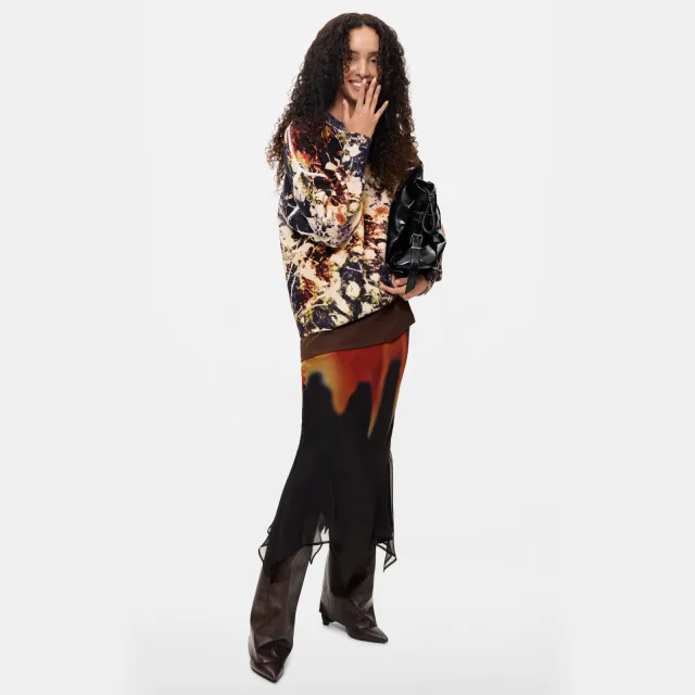 Desigual trui met print - meerkleurig Multi