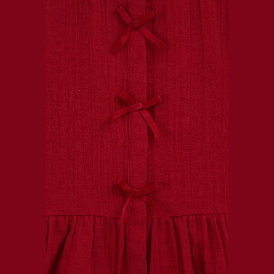 WE Fashion blouse met ruches rood, foto 7